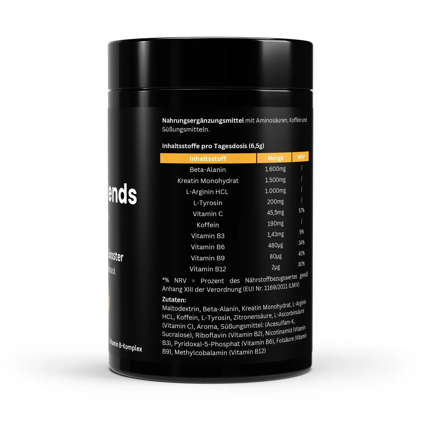 Pre-Workout Booster Orange - 520g ChanceToBrand