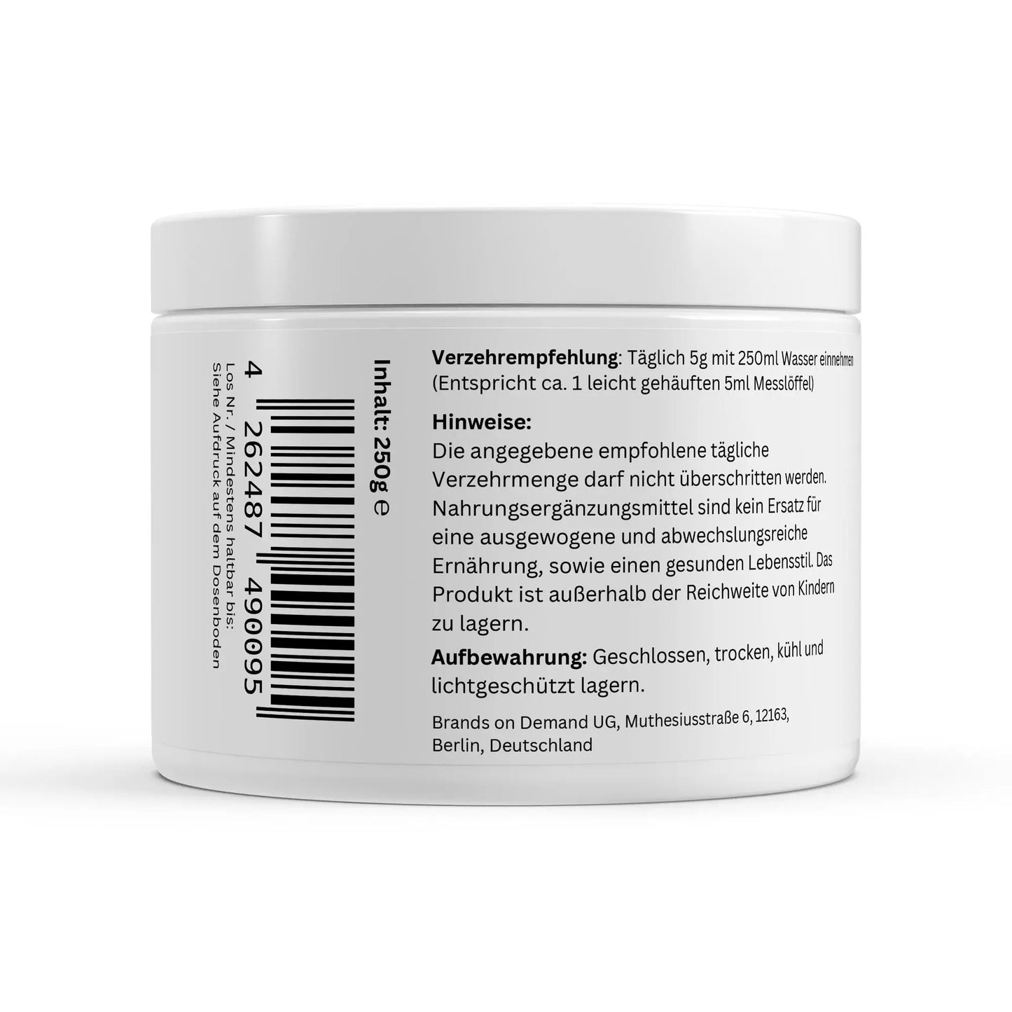 Taurin Pulver - 250g ChanceToBrand