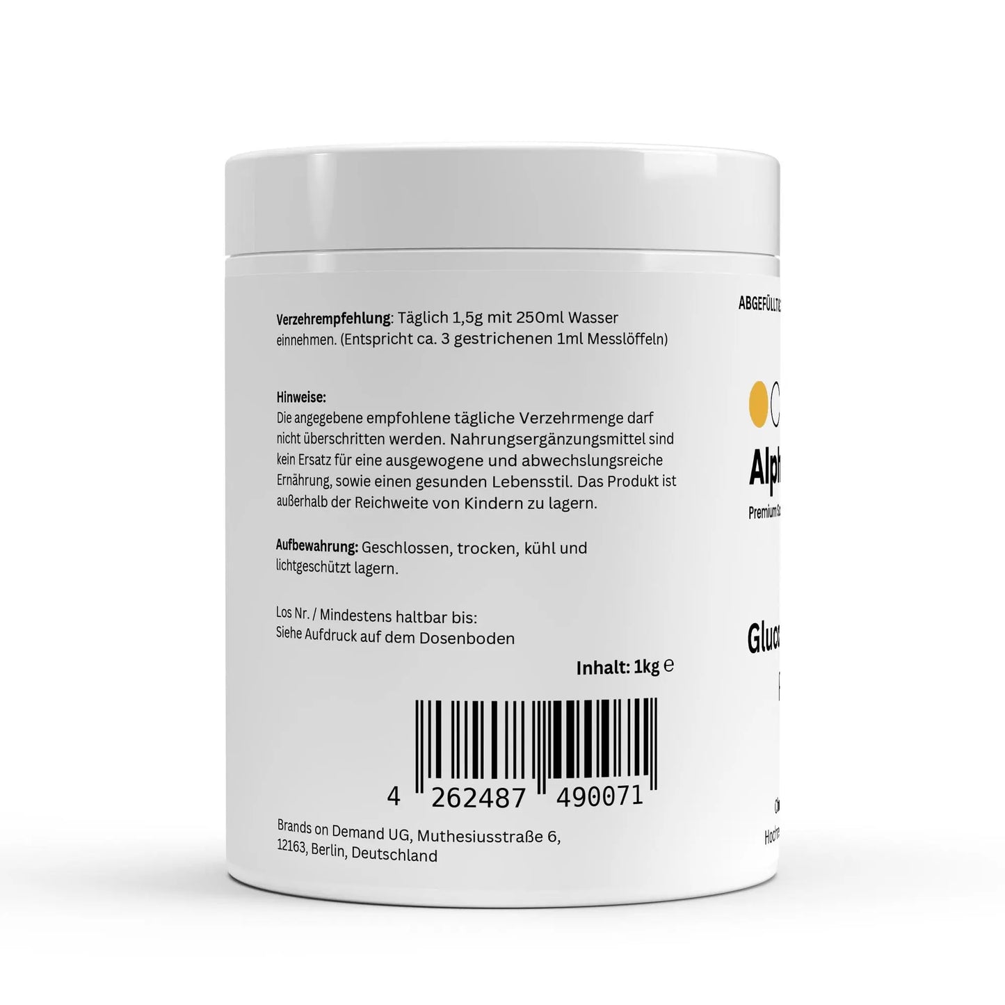 Glucosaminpulver - 1.000 g ChanceToBrand
