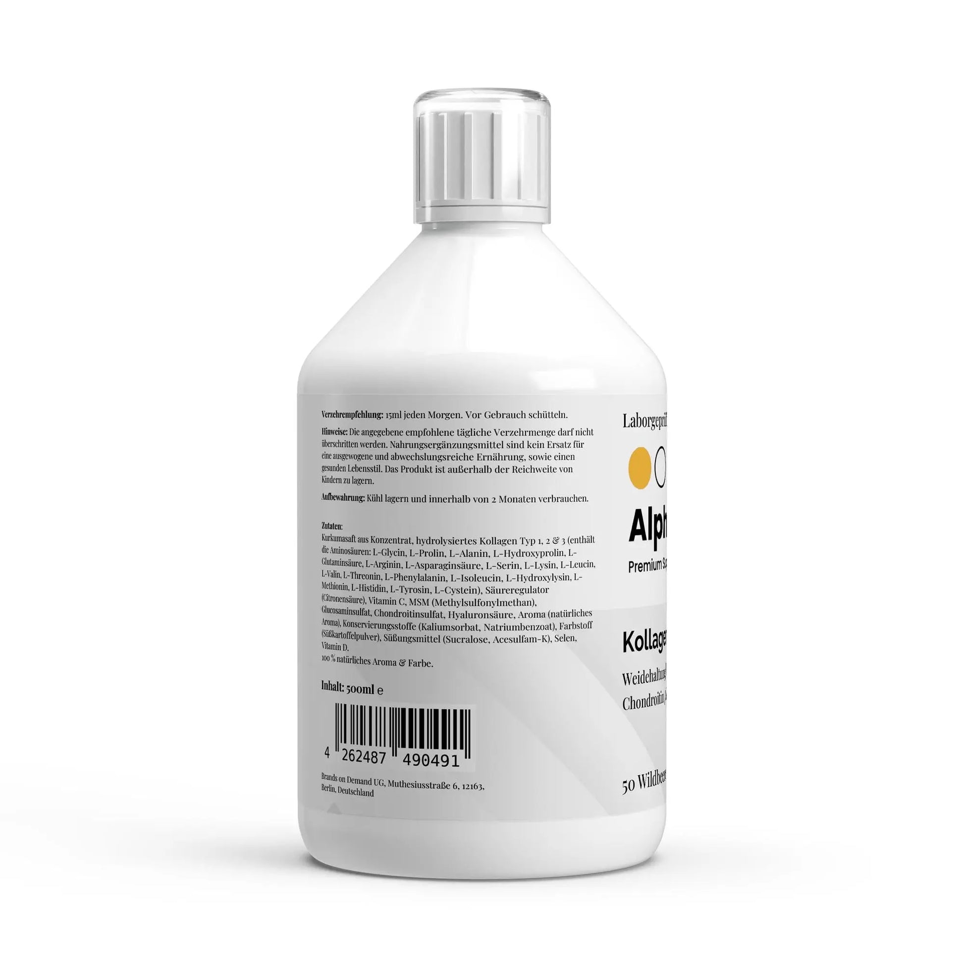 Kollagen Support PLUS+ Shots - Waldbeere - 500ml ChanceToBrand