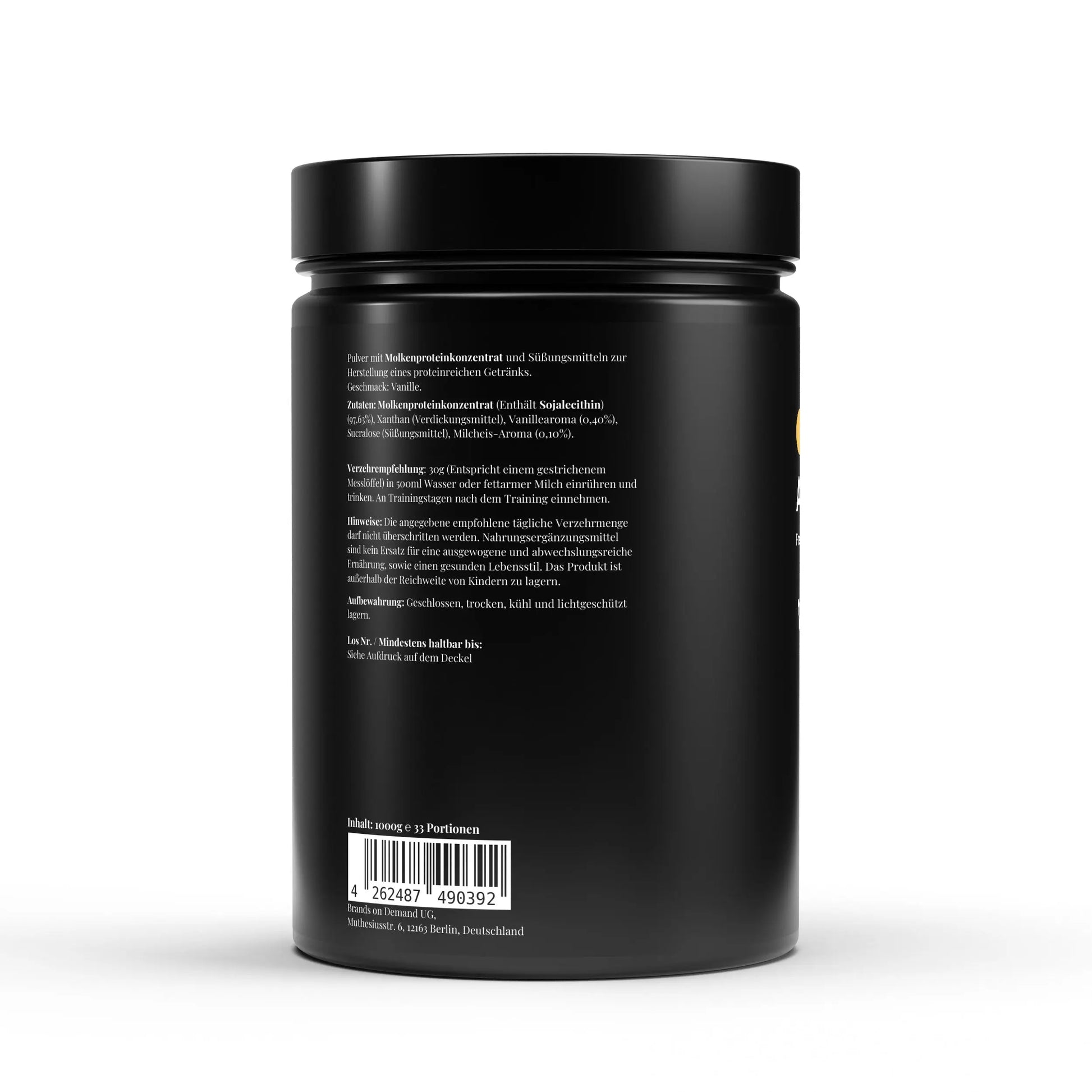 Whey Protein Vanille - 1.000g ChanceToBrand