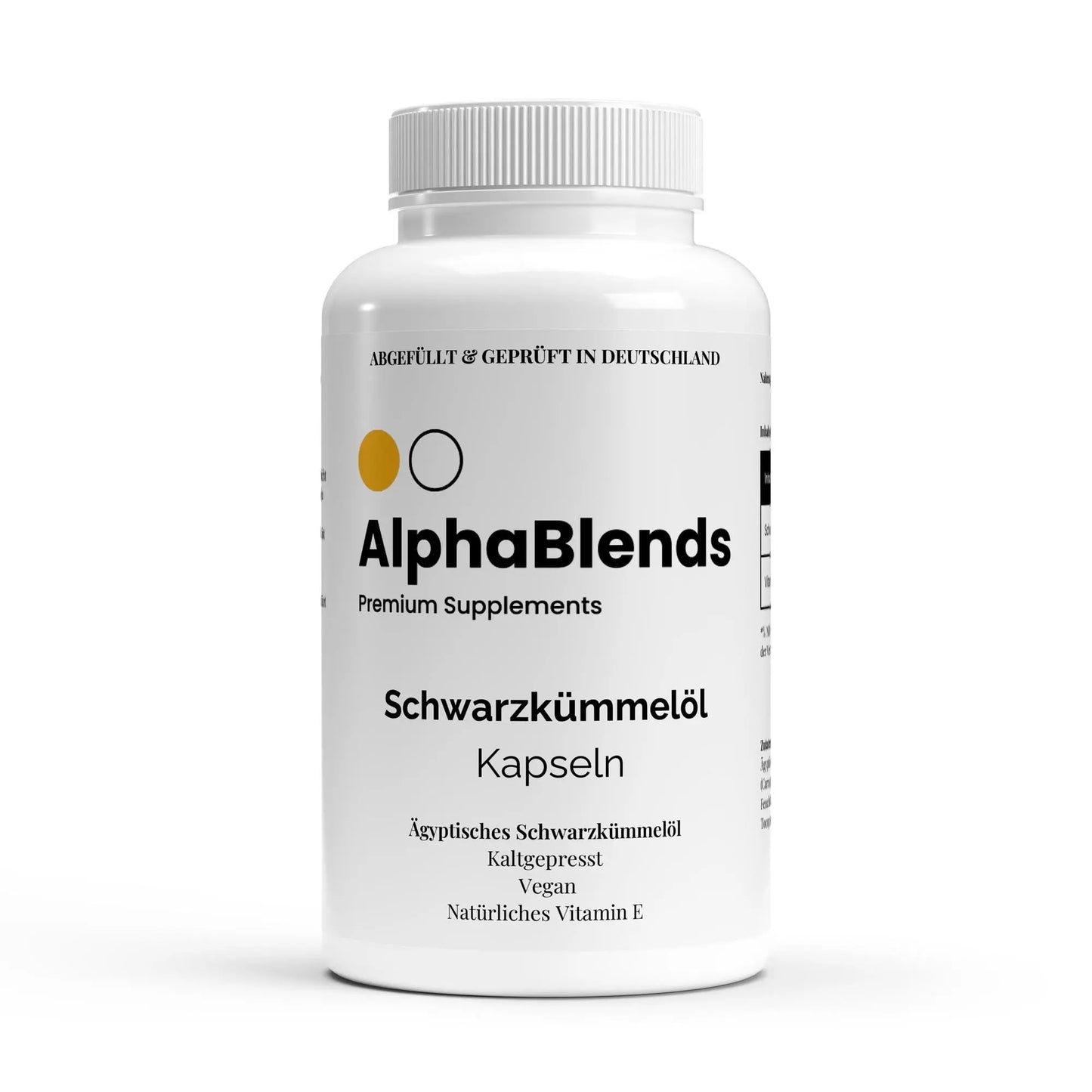 Ägyptisches Schwarzkümmelöl - 240 vegane Softgels 1000Mg Kaltgepresst ChanceToBrand