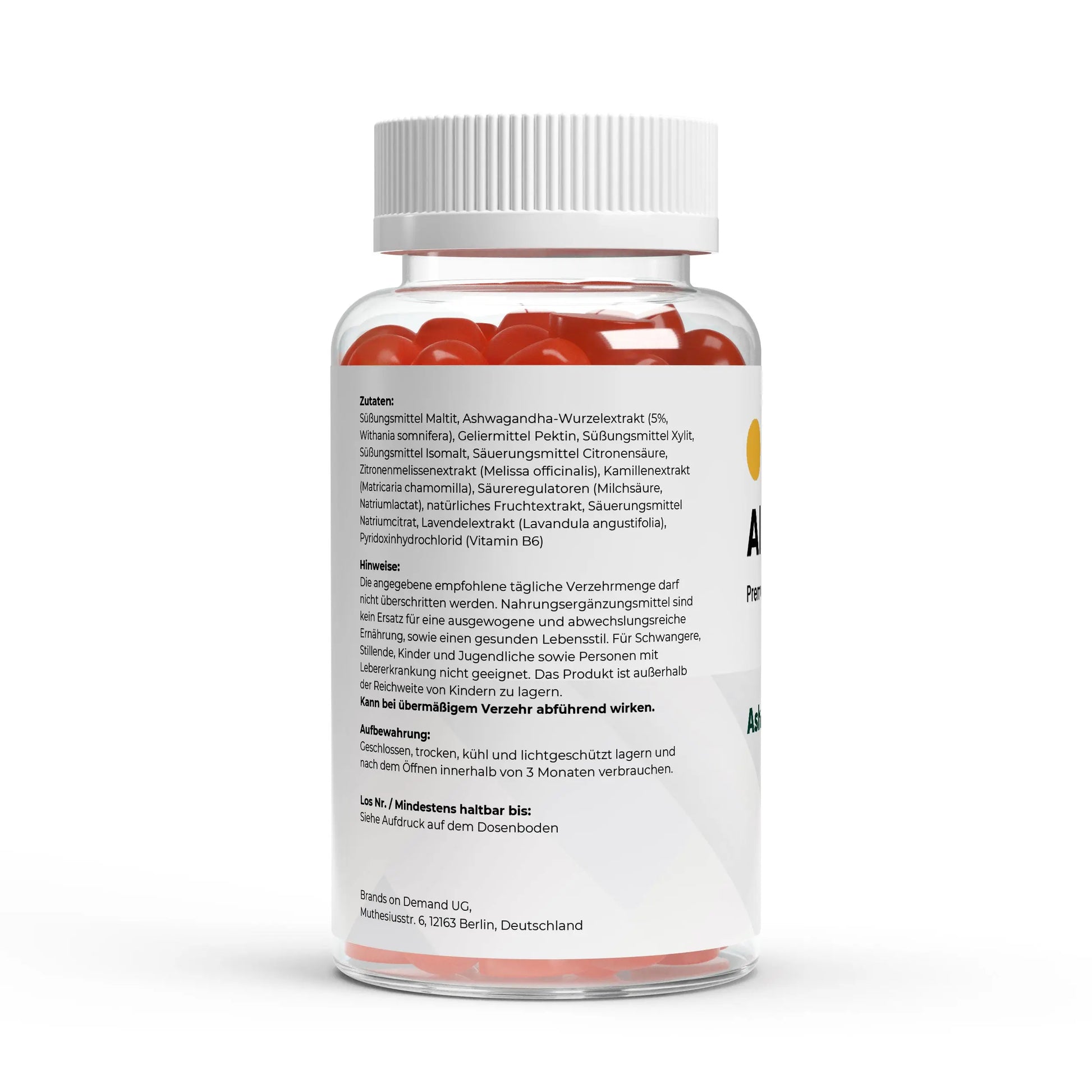 Premium Ashwagandha Gummies 300 + Vitamin B6, 60 Stk ChanceToBrand