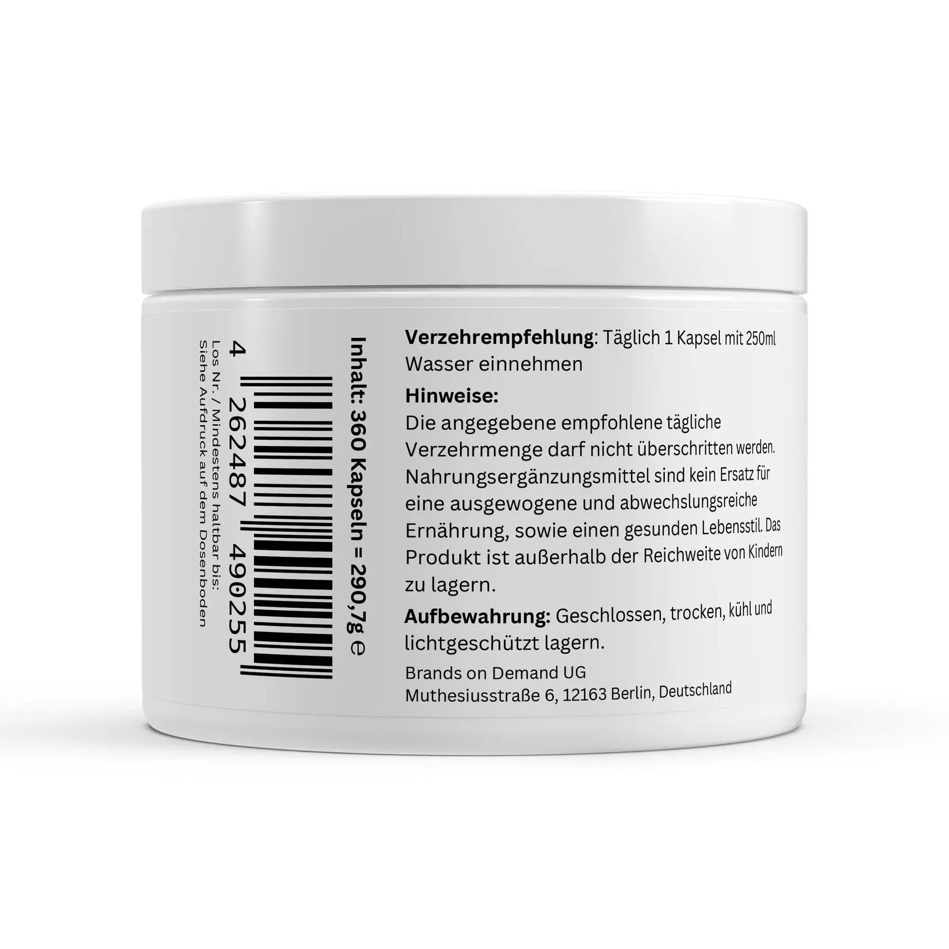 Gepuffertes Vitamin C 500mg - 360 Kapseln ChanceToBrand
