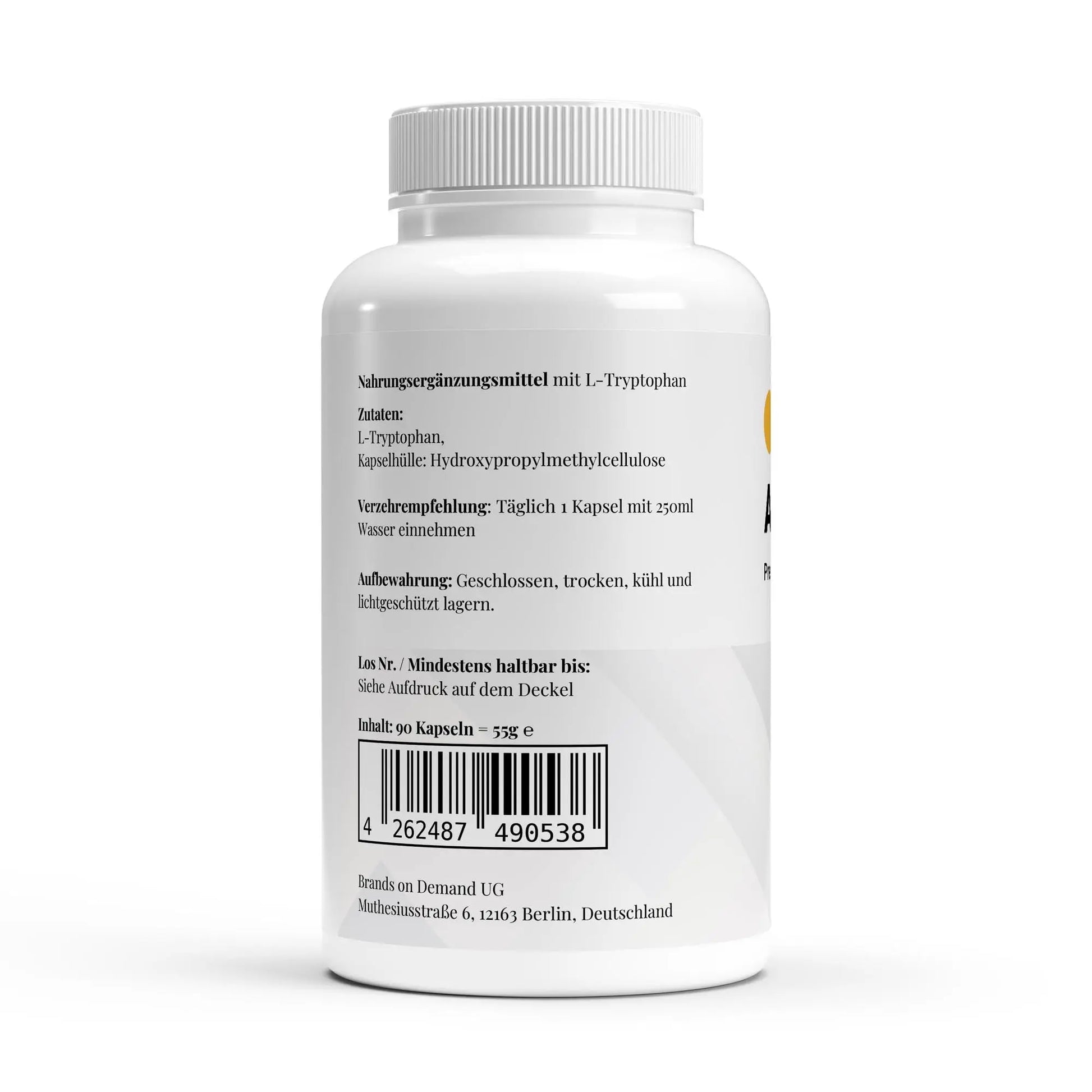 L-Tryptophan - 90 Kapseln ChanceToBrand