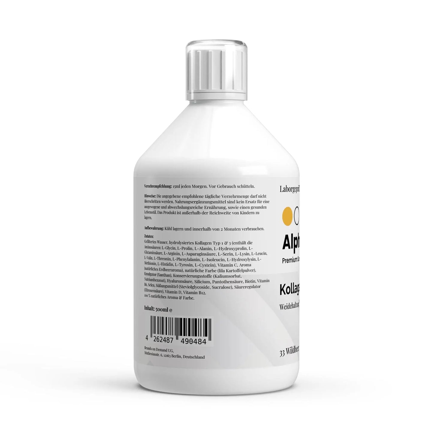 Kollagen Vital PLUS + Shots - Waldbeere - 500ml ChanceToBrand