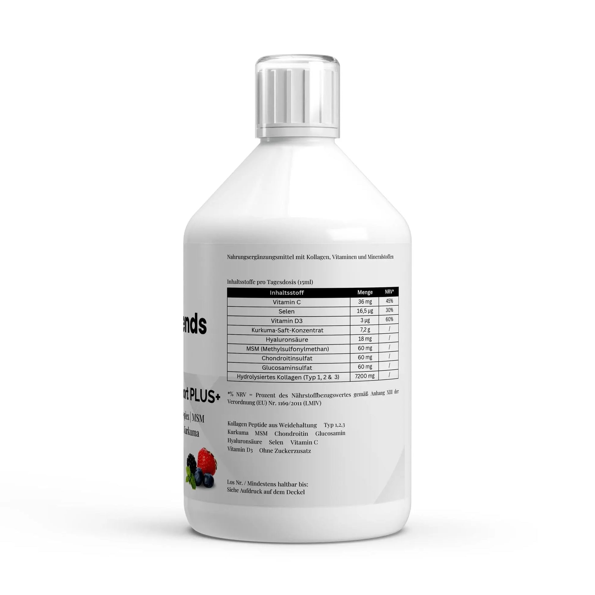 Kollagen Support PLUS+ Shots - Waldbeere - 500ml ChanceToBrand