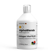 Kollagen Vital PLUS + Shots - Waldbeere - 500ml - AlphaBlends