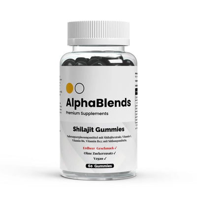Shilajit - Gummibärchen + Vitamin C, B6, B12 - 60 Stk. - AlphaBlends