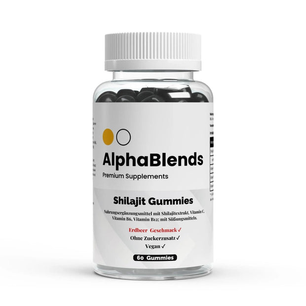 Shilajit - Gummibärchen + Vitamin C, B6, B12 - 60 Stk. - AlphaBlends