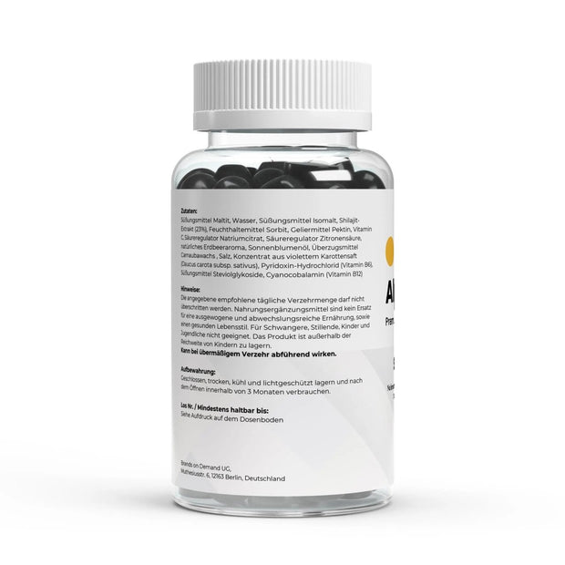 Shilajit - Gummibärchen + Vitamin C, B6, B12 - 60 Stk. - AlphaBlends