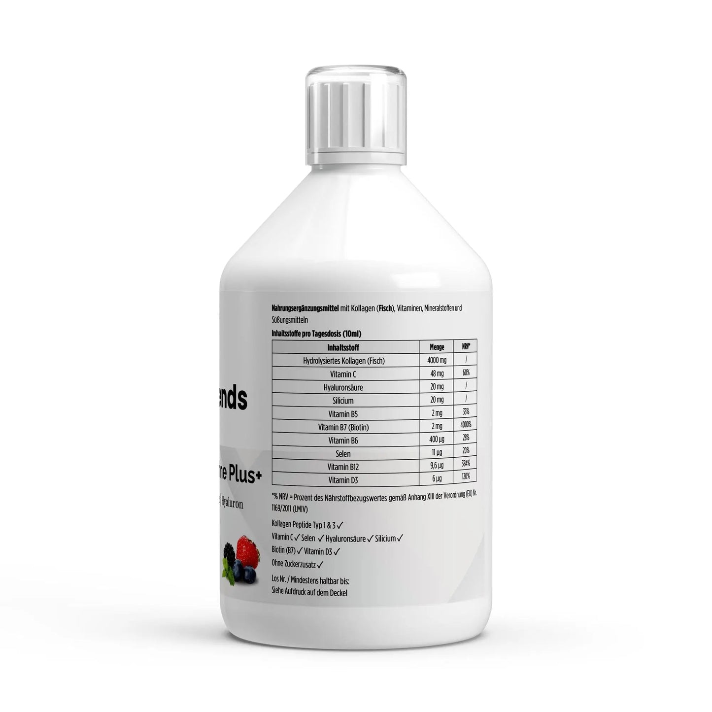Kollagen Marine Plus+ - 50 Shots - Wildbeere - 500ml ChanceToBrand
