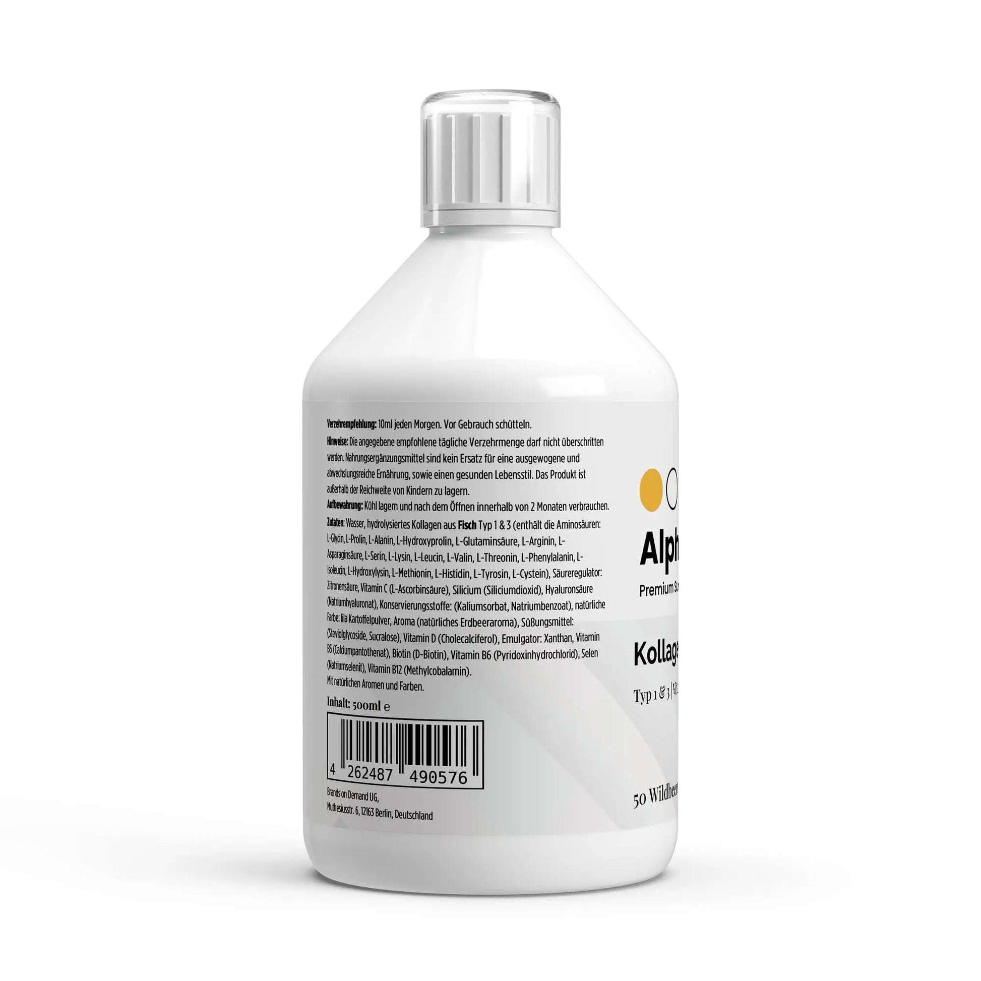 Kollagen Marine Plus+ - 50 Shots - Wildbeere - 500ml ChanceToBrand