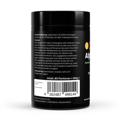 Pre-Workout Booster Himbeere - 520g ChanceToBrand