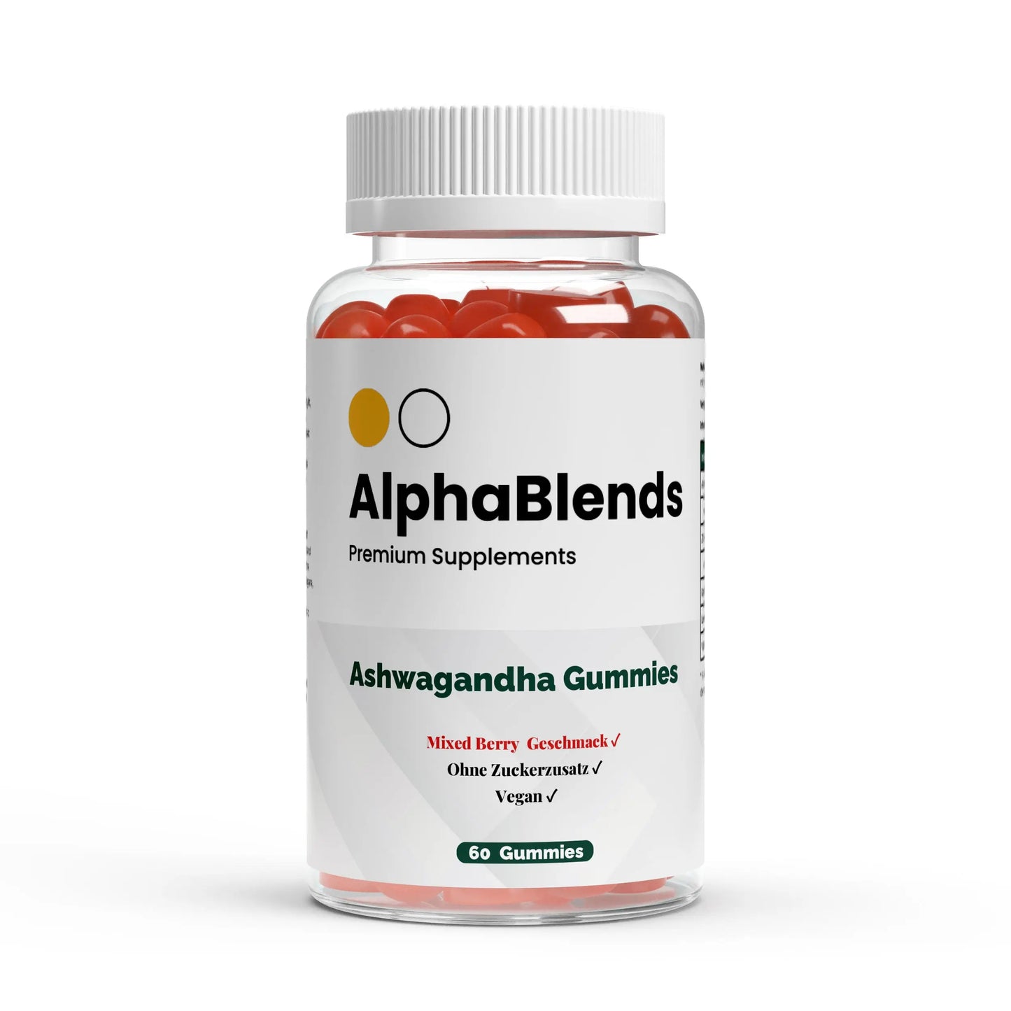 Premium Ashwagandha Gummies 300 + Vitamin B6, 60 Stk ChanceToBrand