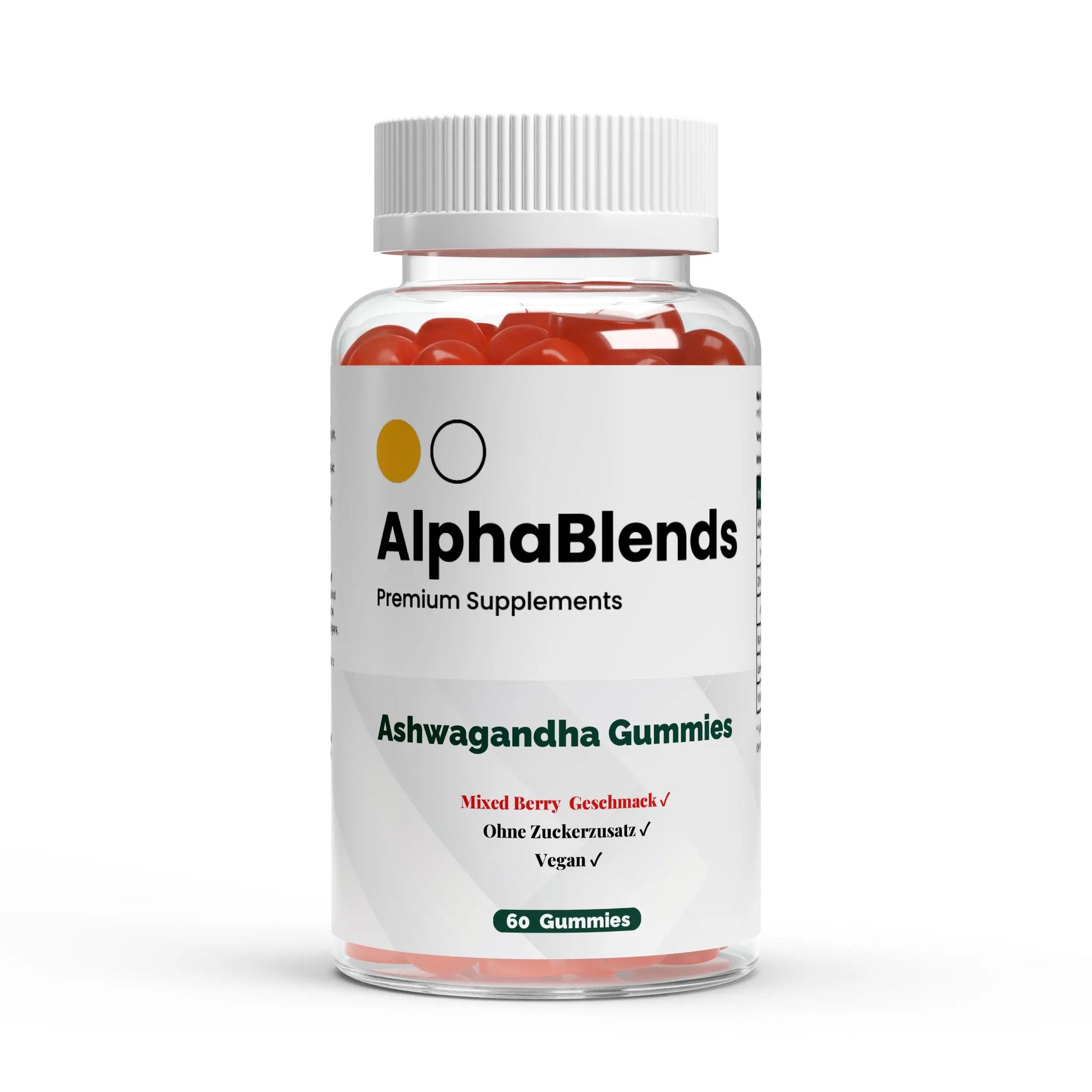 Premium Ashwagandha Gummies 300 + Vitamin B6, 60 Stk ChanceToBrand