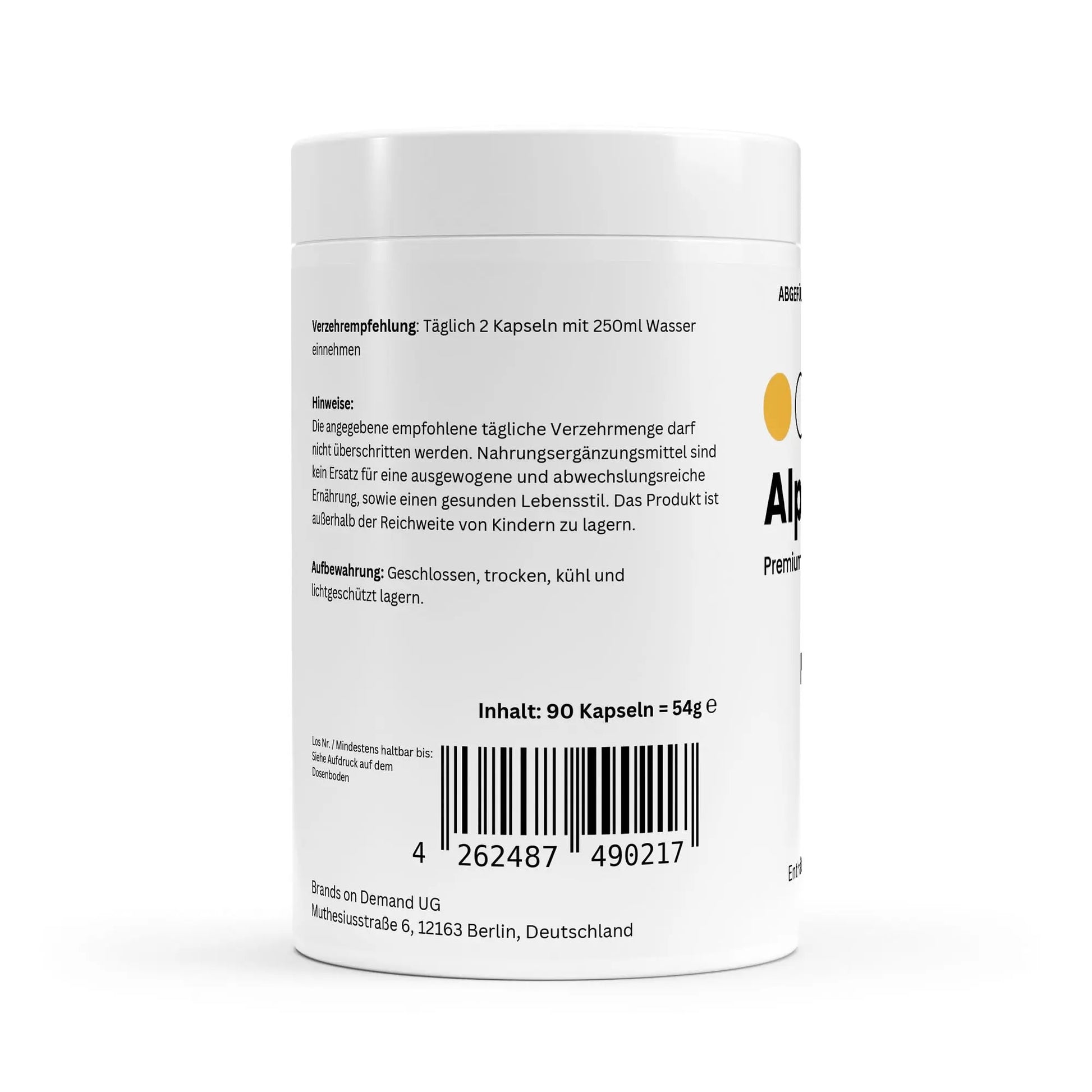 Magnesium Komplex + Vitamin B6 - 90 Kapseln ChanceToBrand
